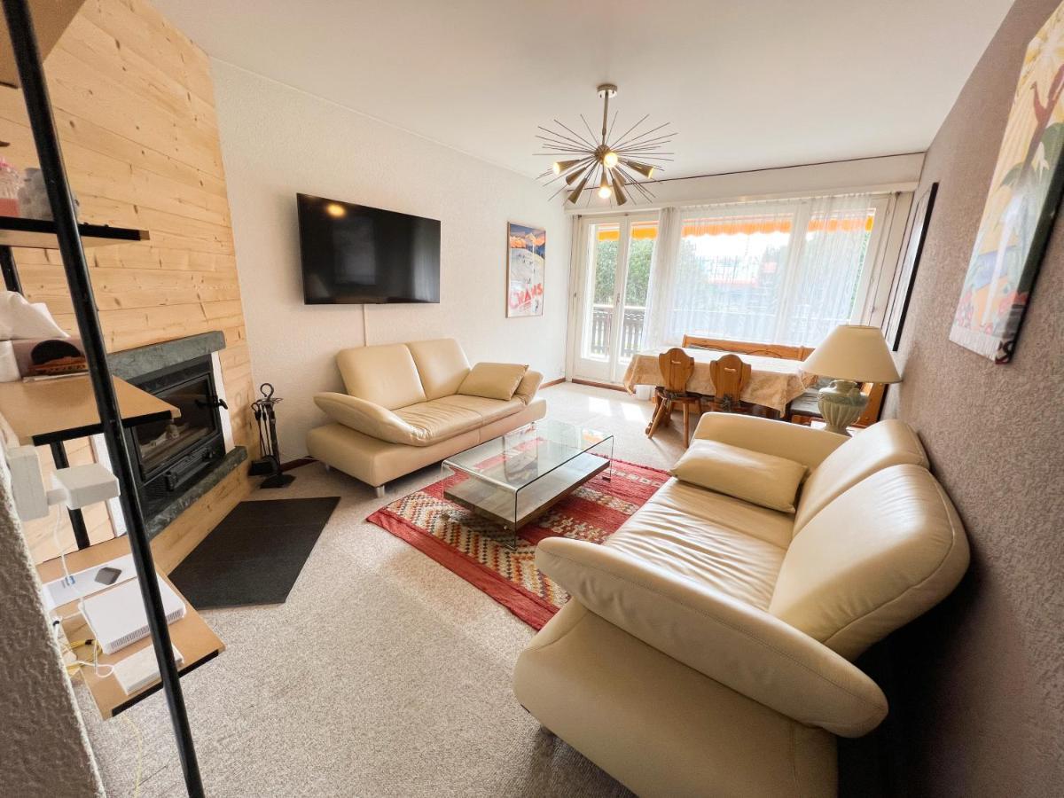Bel appartement 3 pièces au pied des pistes de ski Crans-Montana Extérieur photo